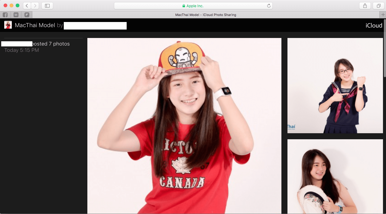 null หน้าเว็บ iCloud Photo Sharing