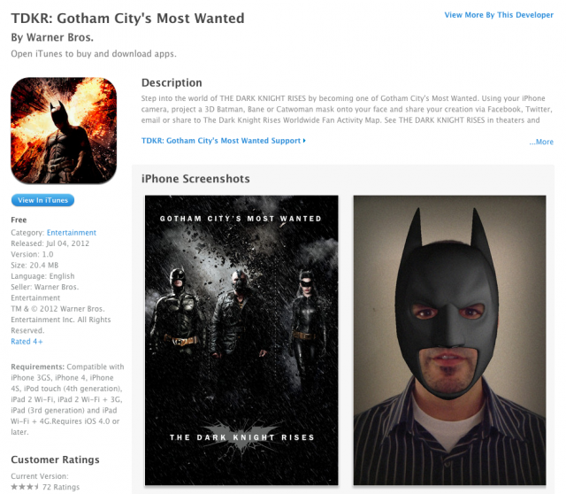 Batman The Dark Knight Rises Three-Fourth Bane Mask