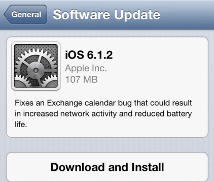 iOS 6.1.2 Update