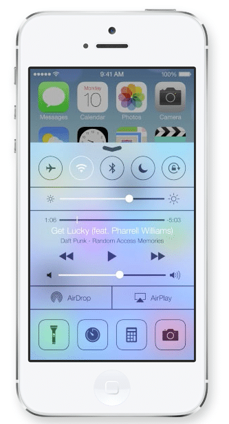 iOS 7 - Control Center
