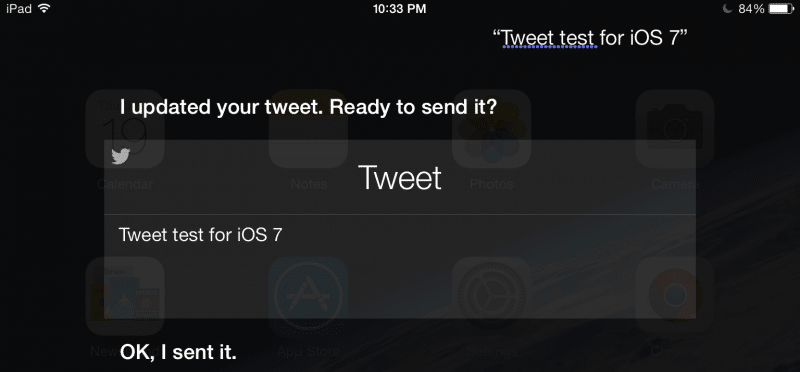 Tweet in iOS 7