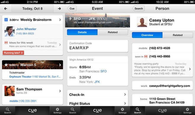 แอพ Cue ที่ Apple ซื้อมาเพื่อทำฟีเจอร์ Proactive