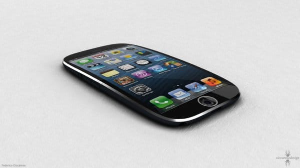 Curved iPhone mockup