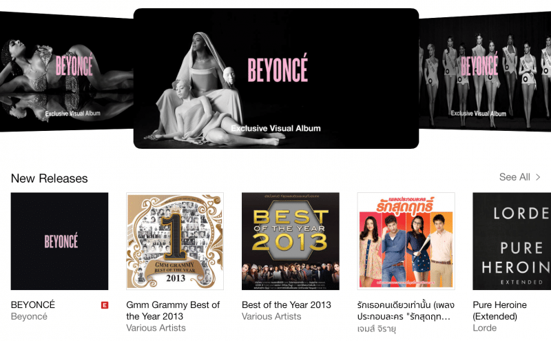 BEYONCÉ iTunes Store