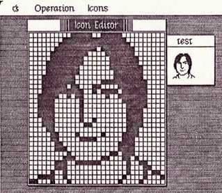 Steve Jobs 8-bit by Susan Kare