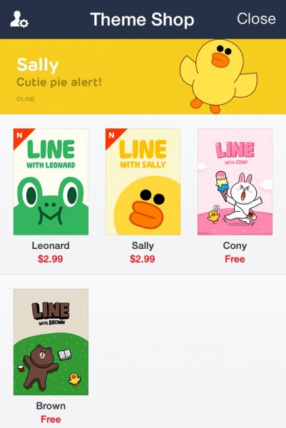 LINE Theme Store