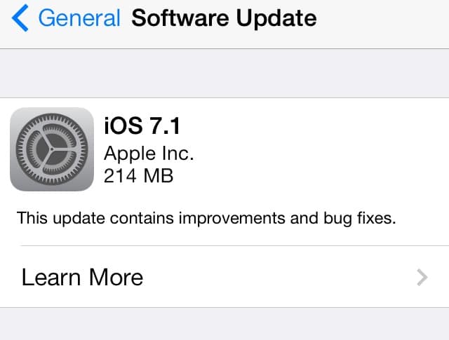 iOS 7.1 Final