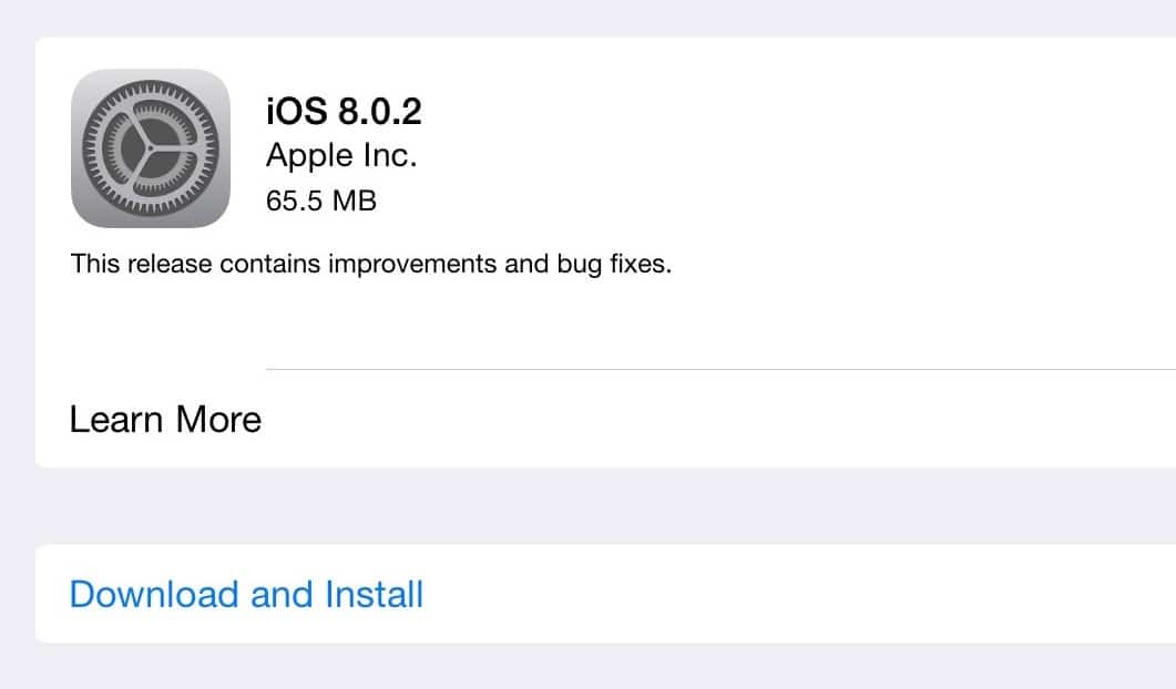 Apple ปล่อย iOS 8.0.2 แล้ว: แก้บั๊ก Touch ID, สัญญาณหายบน iPhone 6 ...