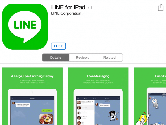 LINE for iPad