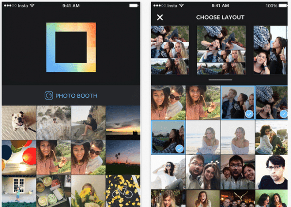 layout instagram