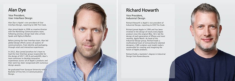 Dye-Howarth-Apple-PR-Bios