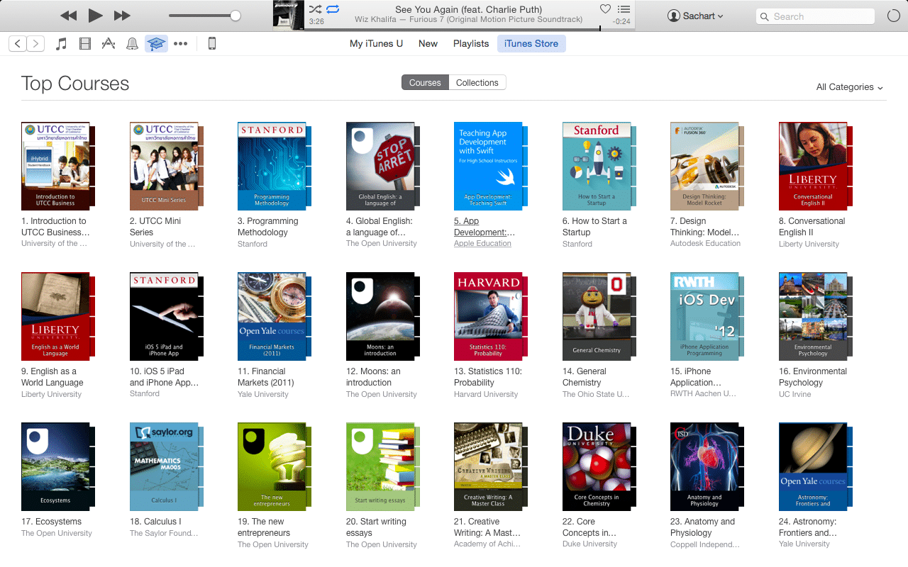 มาทำความรู้จัก iTunes U แอพเพื่อการศึกษาจาก Apple คอร์สเรียนฟรีภาษาไทย ...