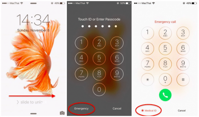 how to use medical id on iOS iPhone for emergency-12