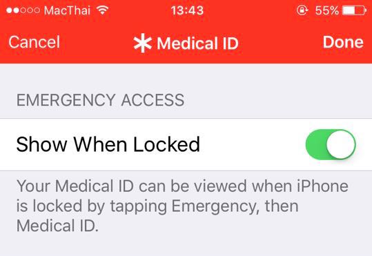 how to use medical id on iOS iPhone for emergency-2