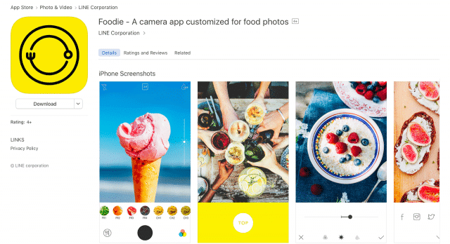 line foodie
