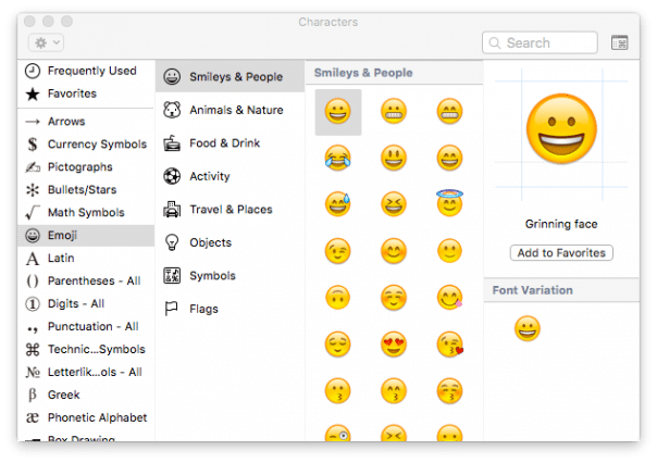 how to insert emoji symbols mac osx5