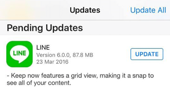 line for ios 6.0