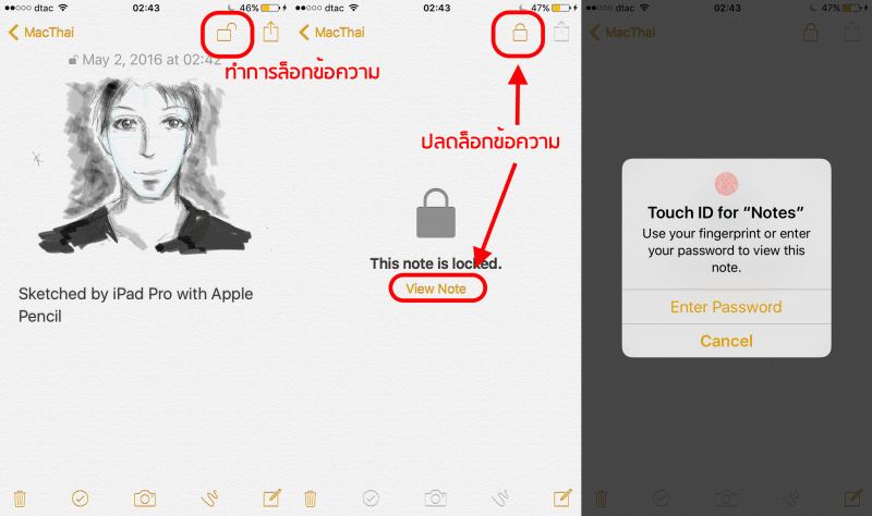 Tips_Lock Notes iOS OSX4