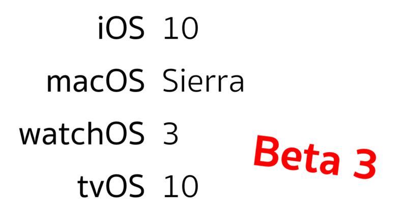 ios 10 beta 3