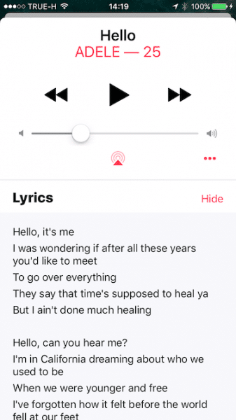 view-lyric-on-ios-10