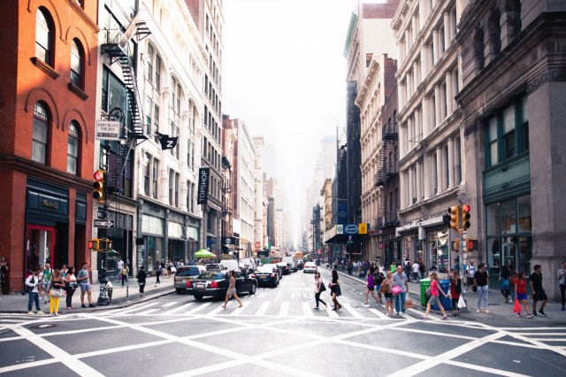 ย่าน SoHo เป็นย่านการค้ายอดฮิตกลางกรุง New York City