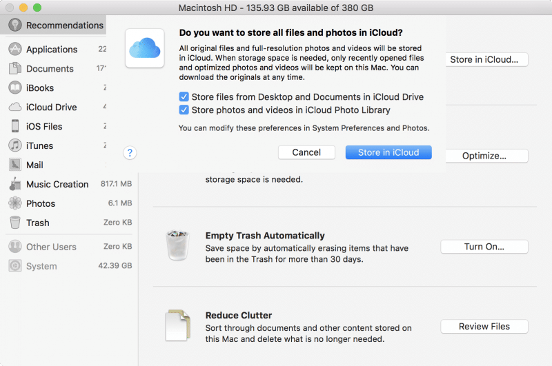 how to clear storage on mac os sierra-8