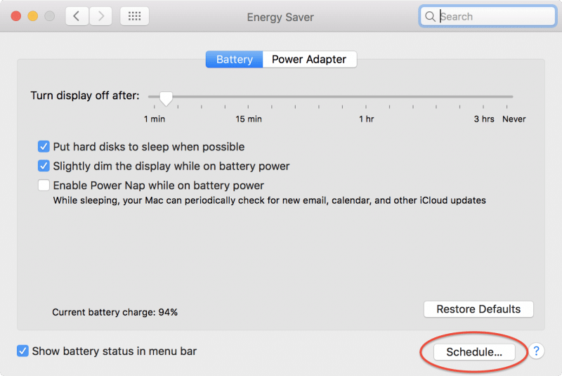 how to schedule mac to sleep wake up restart shutdown-4