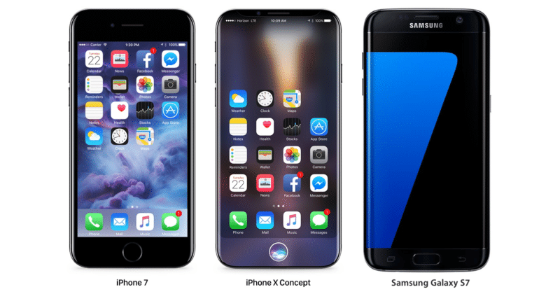 iphone 7 8 samsung galaxy s7