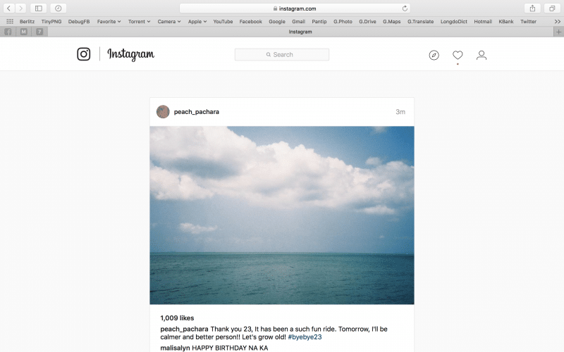 how to post photo in instagram by PC-8