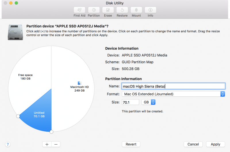 how to install macos high sierra by partition disk-2