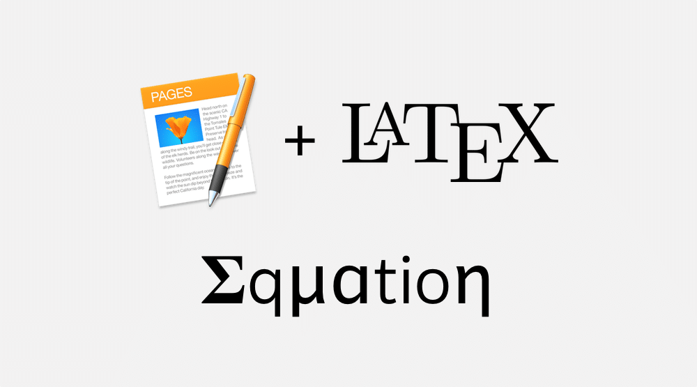 Tip เขียนสมการบน Pages ด้วยสัญลักษณ์ที่ใช้บน LaTeX
