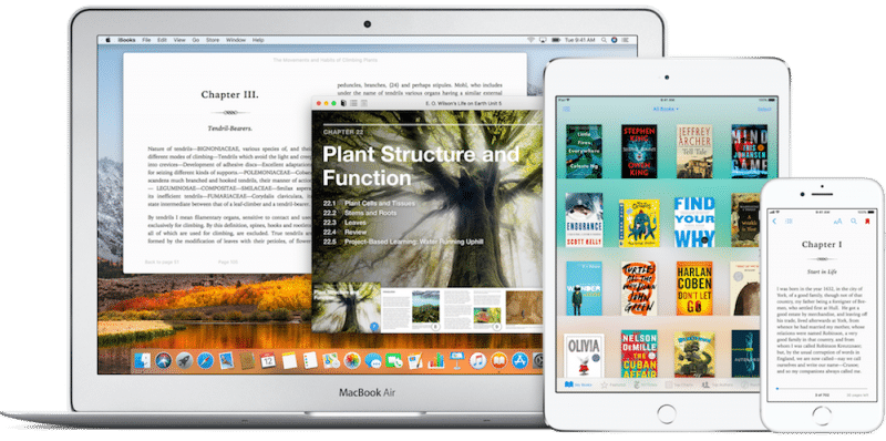 Apple iBooks ภาพจาก https://www.apple.com/ibooks/