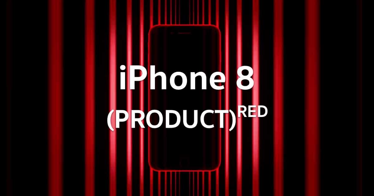 iphone 8 product red ads