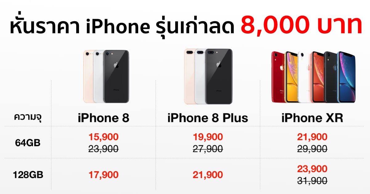 discount-iphone-xr-8-plus-8000-baht 2