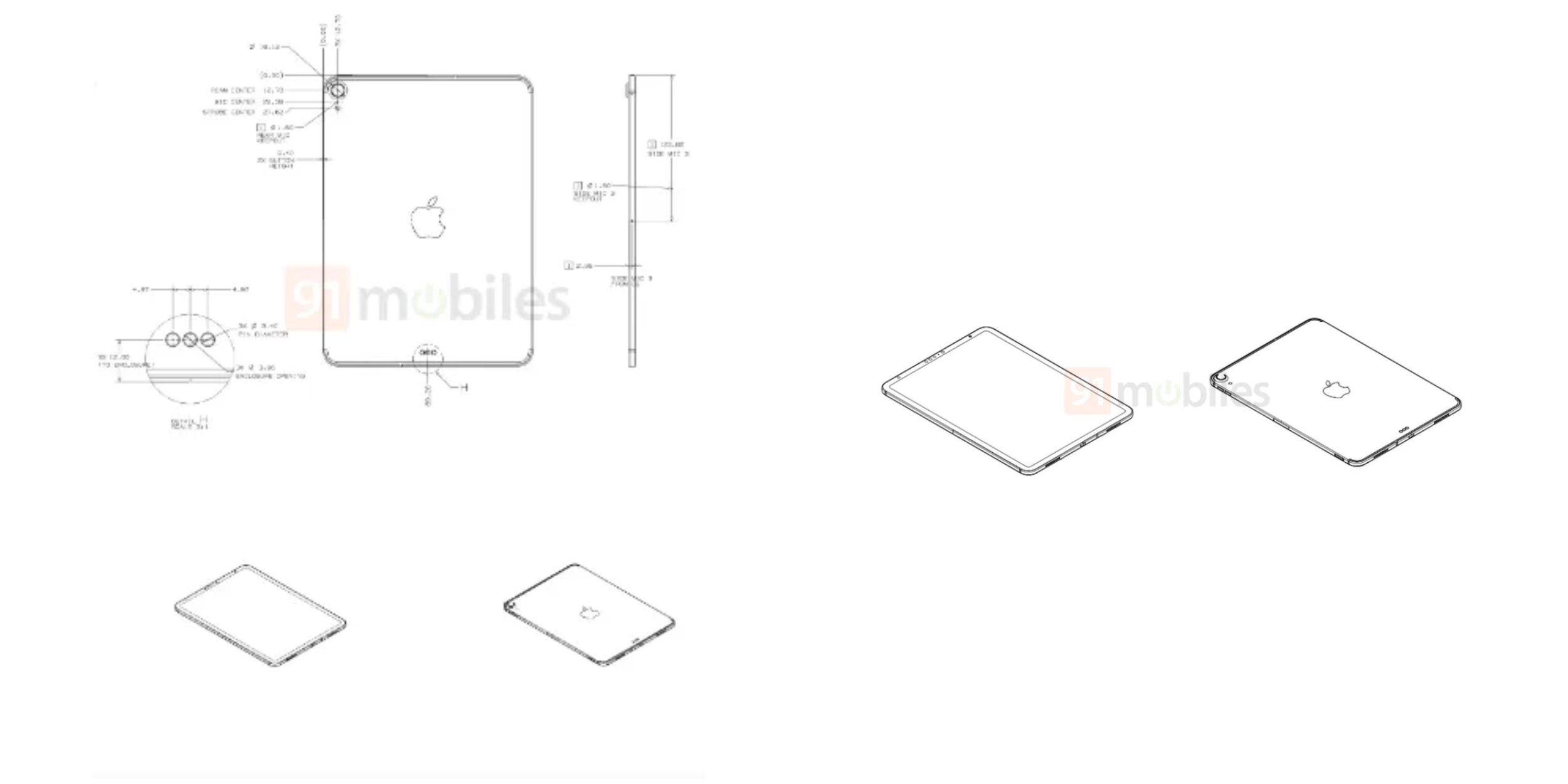[ลือ] ภาพร่างดีไซน์ที่อ้างว่าเป็น iPad ขนาดจอ 10.8 นิ้ว มาพร้อม USB-C ...