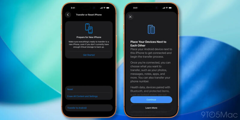 Apple เตรียมทำให้ผู้ใช้ iPhone ย้ายข้อมูลและแอปไปมากับ Android ได้แล้ว