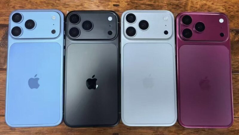 โชว์ภาพดัมมี่ iPhone 18 Pro! สี Cherry, Light Blue, Dark Grey, Silver ที่ดีไซน์ไม่ค่อยต่างจาก iPhone 17 Pro