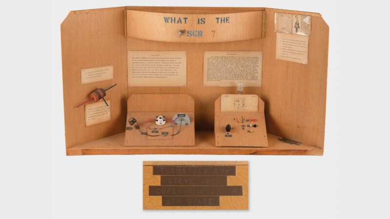 โปรเจกต์วิทย์วัยเด็กของ Steve Jobs ถูกประมูล! เคาะราคากว่า 1.35 ล้านบาท
